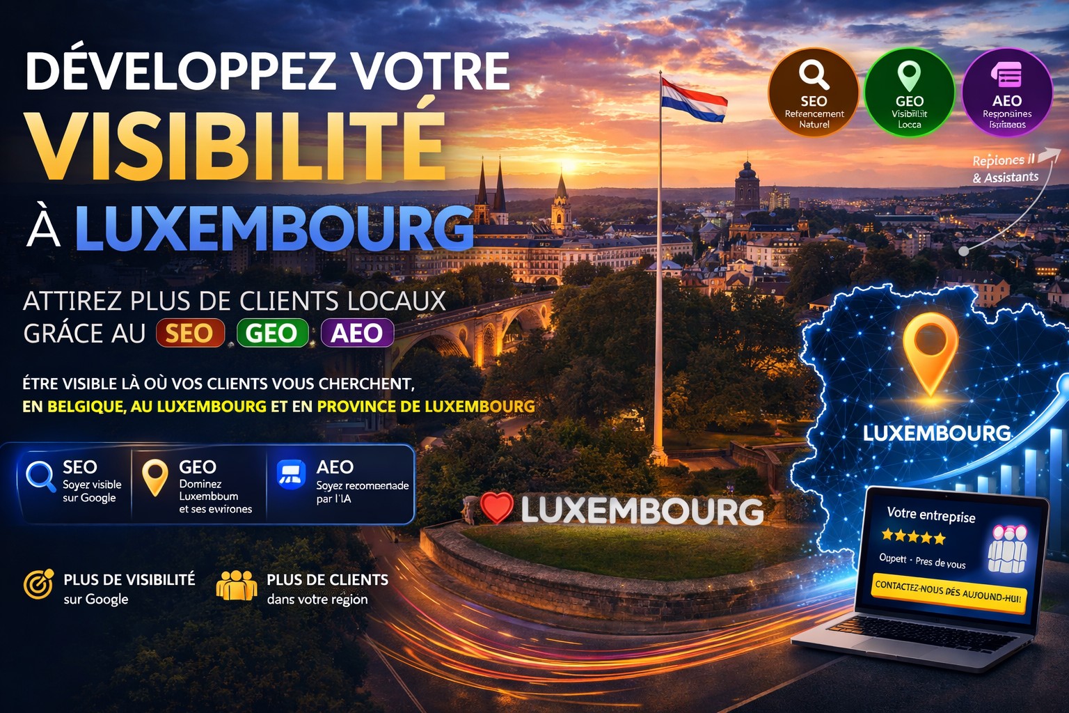 SEO GEO AEO Luxembourg