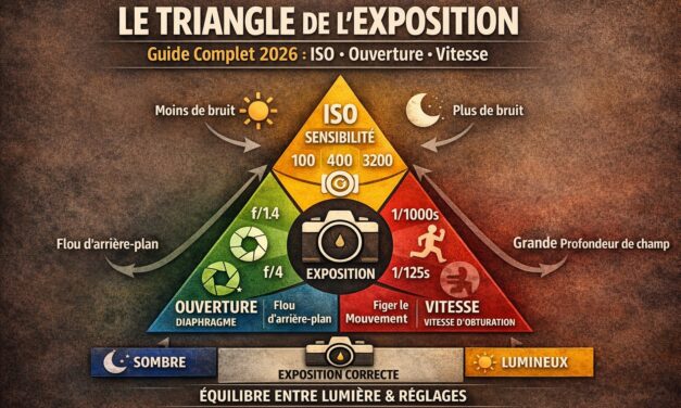 Le Triangle de l’Exposition — Guide Complet 2026 : ISO, Ouverture, Vitesse