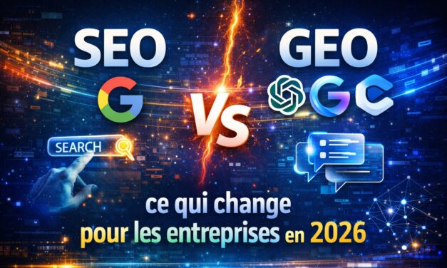 SEO vs GEO : ce qui change pour les entreprises en 2026