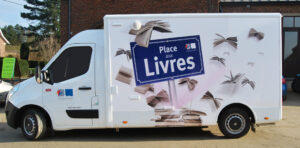 Bibliotheque itinerante "Place aux Livres" - Lillois et Ophain - Braine-l'Alleud - Mercredi 20 mai 2026, de 13h a 14h.
