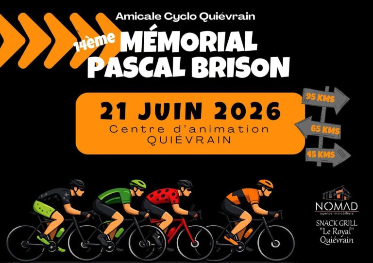 Quiévrain > Sortie > 14e Mémorial Pascal Brison 2026