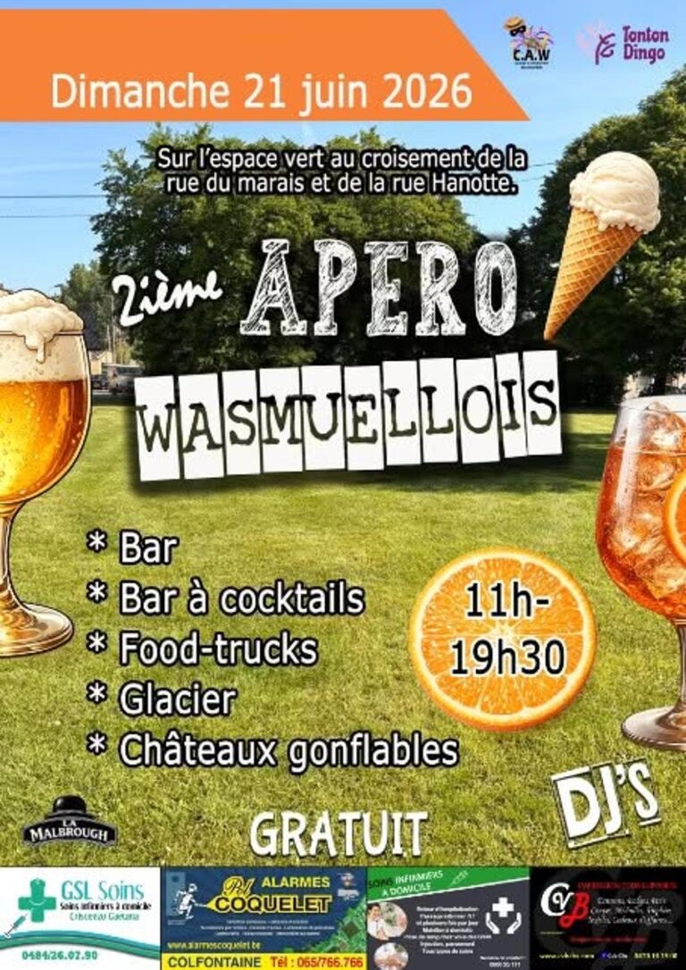 Quaregnon » Gastronomie » 2ème Apéro wasmuellois 2026