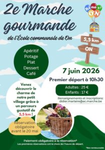 2ème Marche Gourmande de l'Ecole communale de On 2026