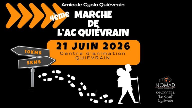 Quiévrain > Marché > 4ème Marche de l’AC Quiévrain 2026