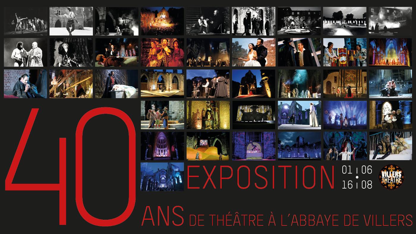 Affiche officielle 40 ans de théâtre à l'Abbaye de Villers 2026
