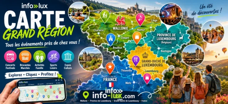 Agenda de l’été 2026 : la carte interactive des activités en Wallonie et au Luxembourg