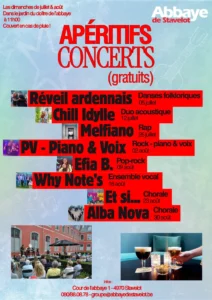 Apéritifs concerts à Stavelot