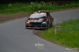 Škoda Fabia RS Rally2 de Maxime Potty / Renaud Herman à l'Ardenne Rally Festival 2026 — Vainqueur du général (tous les scratches)