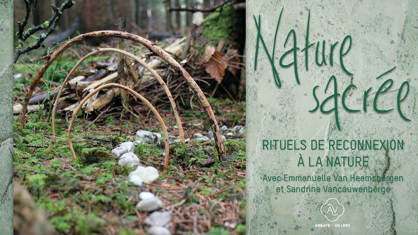 Affiche officielle Ateliers - Nature sacrée – Rituels de reconnexion à la Nature 2026