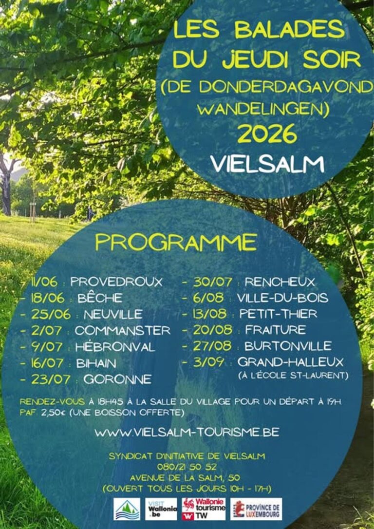Vielsalm > Balade > Balade du jeudi soir à Bêche 2026