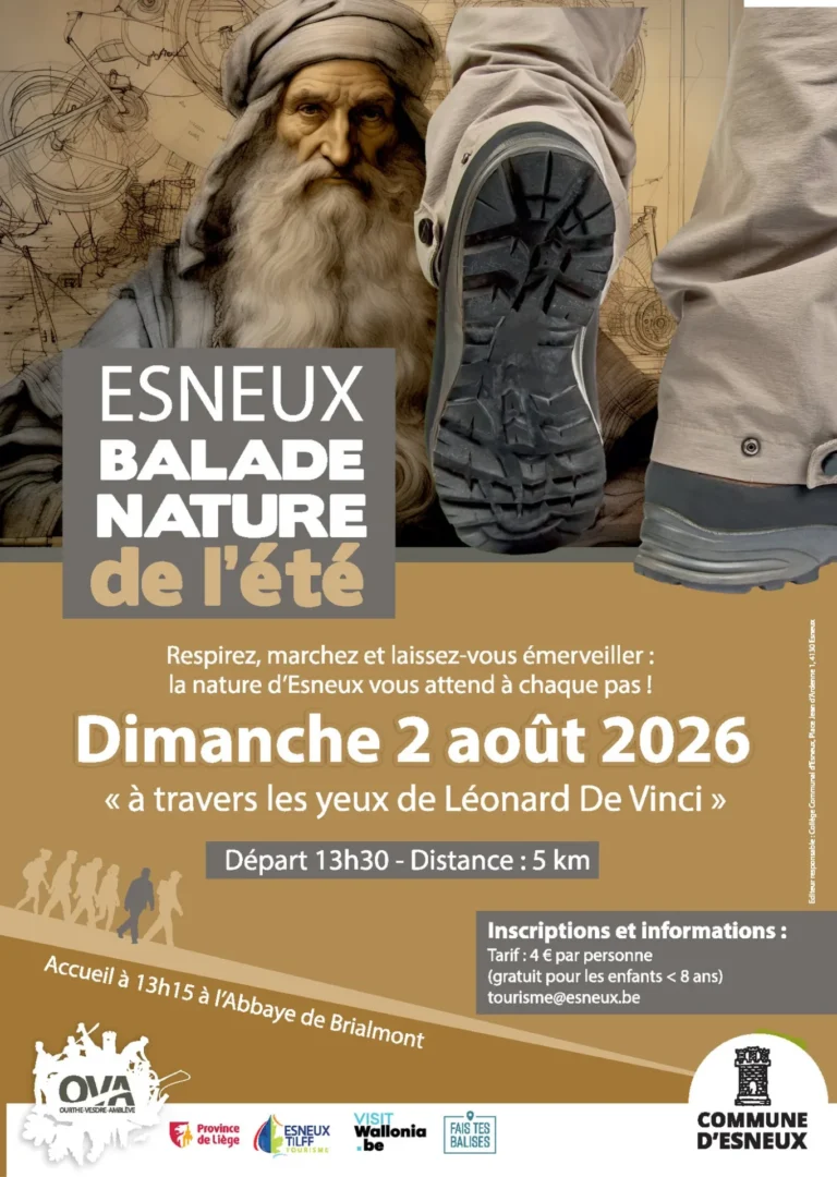 Esneux > Balade > Balade nature guidée – à travers les yeux de Léonard De Vinci