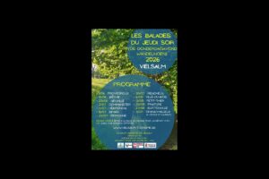 Affiche des Balades du jeudi soir 2026 à Vielsalm
