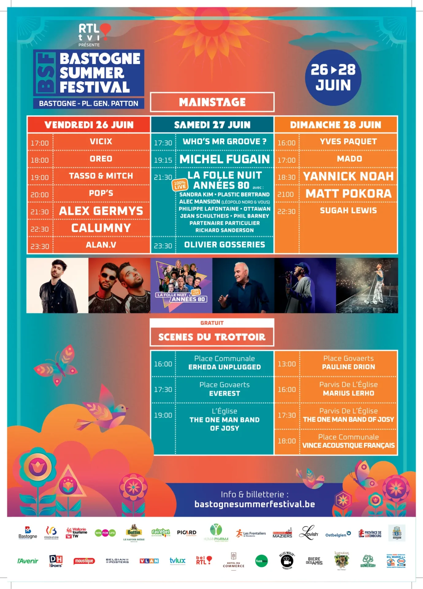 Programme complet du Bastogne Summer Festival 2026