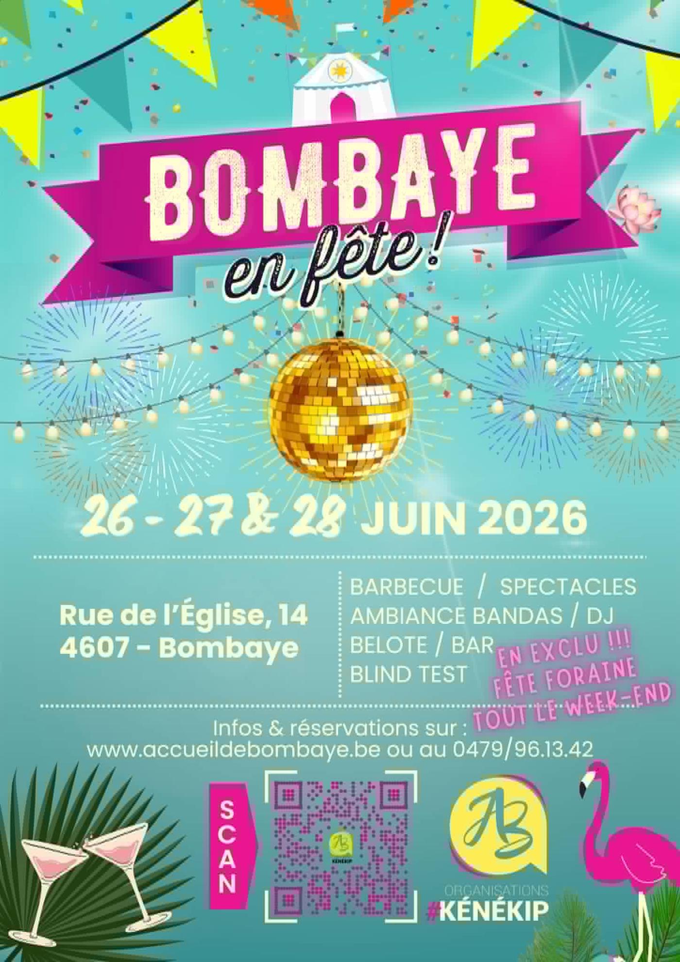Affiche officielle Bombaye en fête 2026