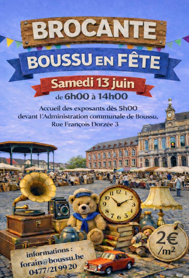 Boussu > Brocante > Boussu en Fête – Brocante & Braderie nocturne 2026