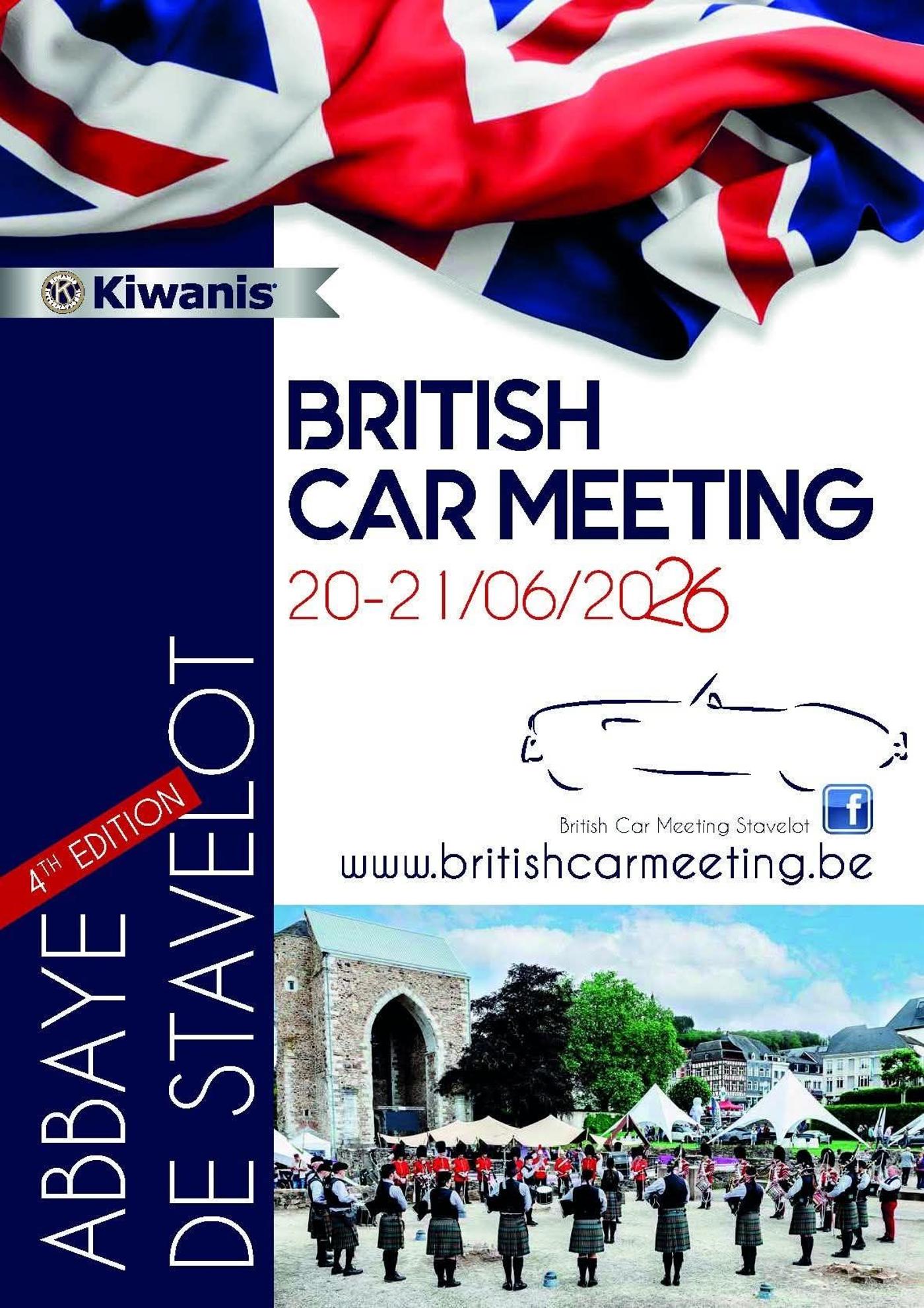 Affiche officielle British Car Meeting 2026