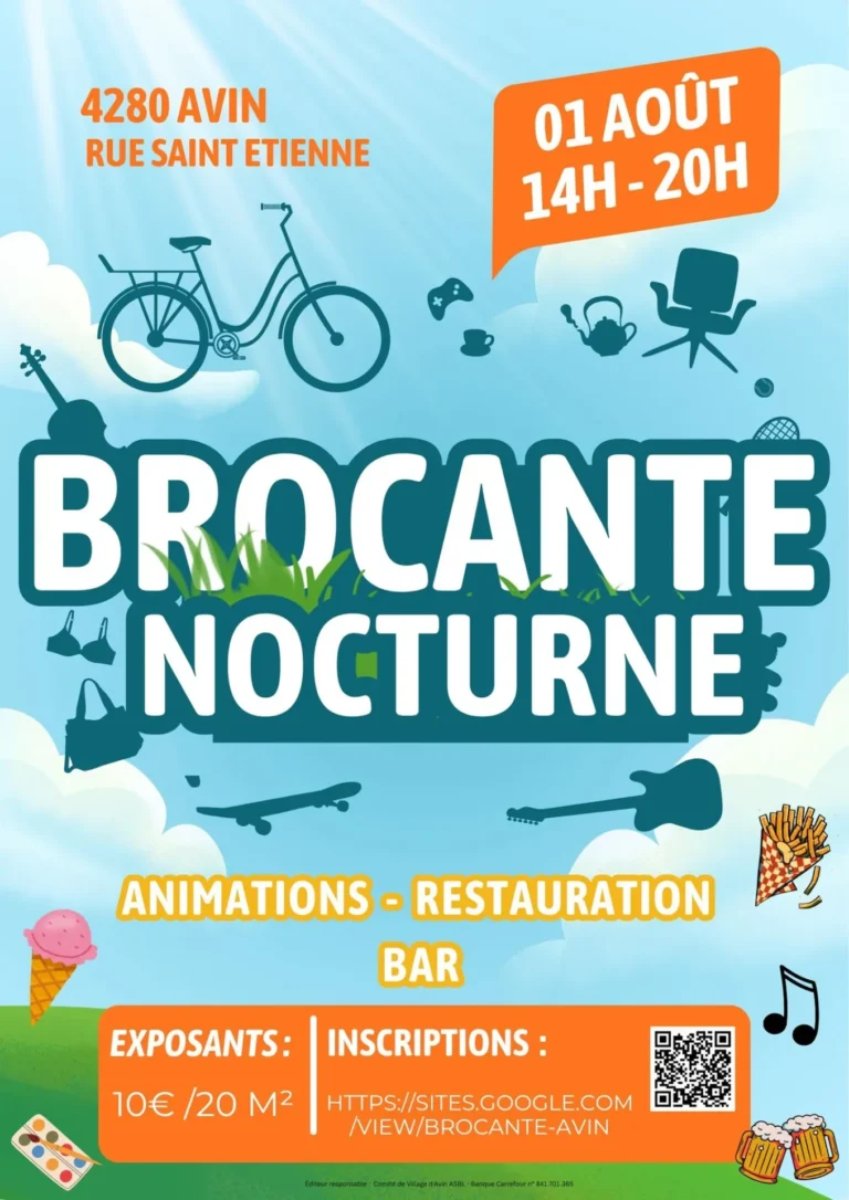Hannut > Marché > Brocante nocturne à Avin