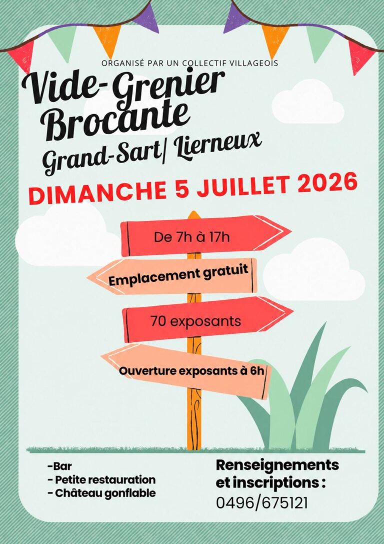 Lierneux » Brocante » Brocante à Sart 2026