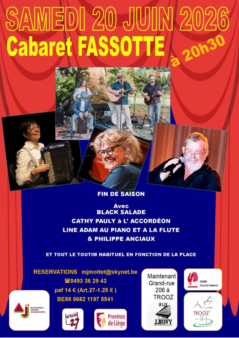Trooz > Spectacle > Cabaret Fassotte 2026