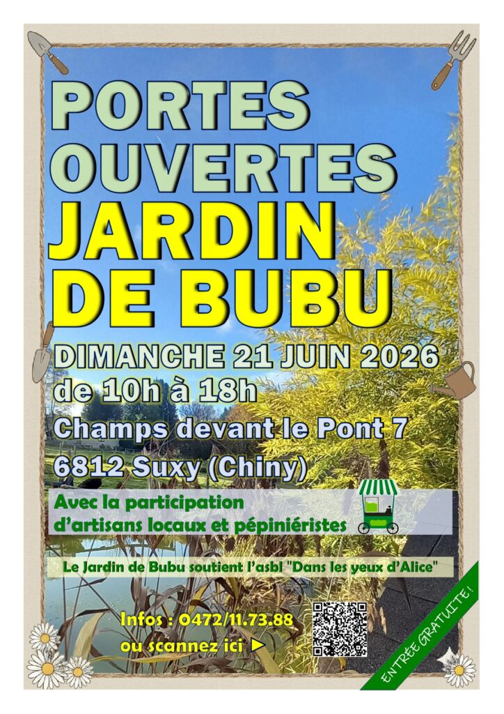 Chiny > Famille > Portes ouvertes au jardin de Bubu - affiche