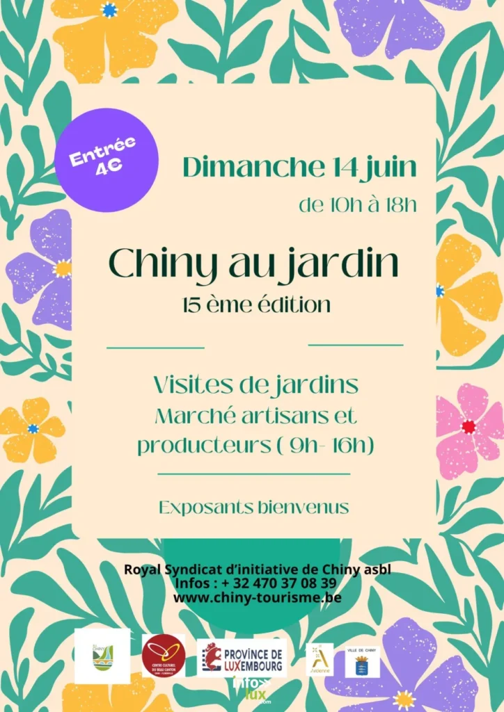 Chiny > visites > Chiny au Jardin - affiche