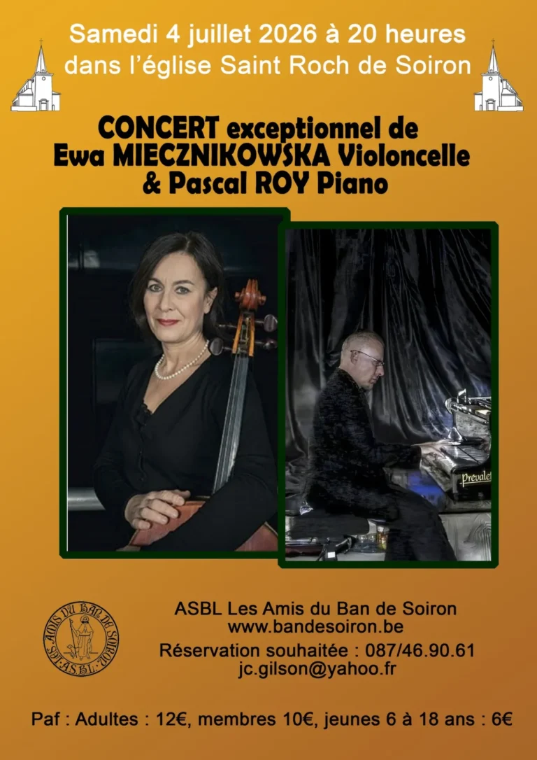 Pepinster > Concert > Concert de Ewa Miecznikowska et Pascal Roy