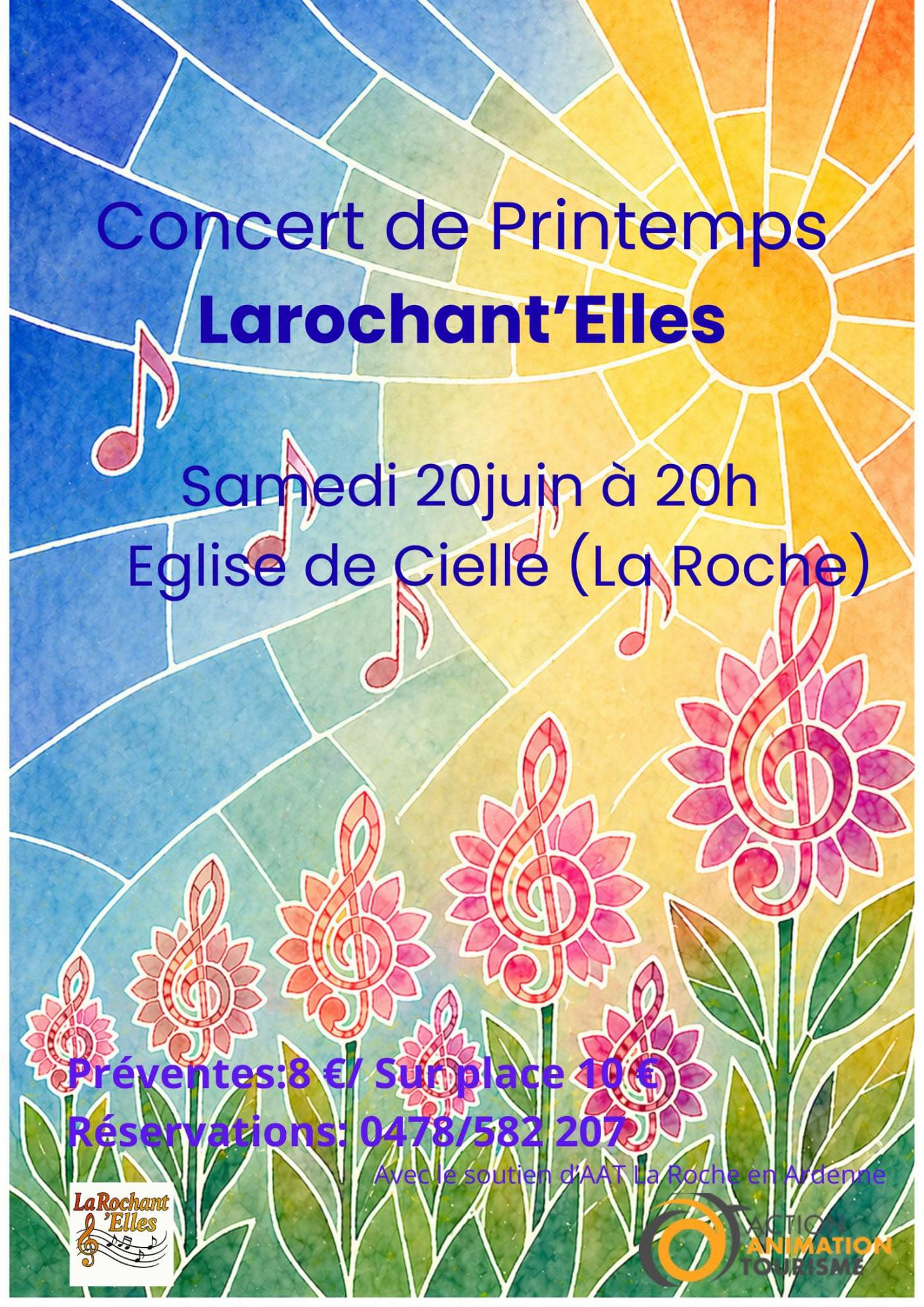 Affiche officielle Concert de Printemps - La Rochant'elles 2026
