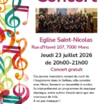 Concert du Southport String Group à Mons