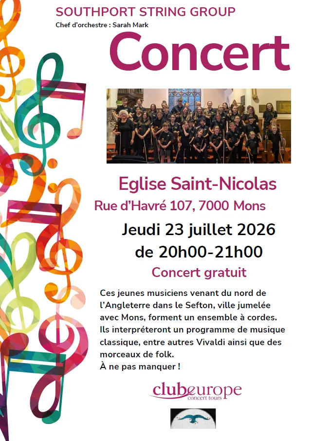 Mons > Concert > Concert du Southport String Group