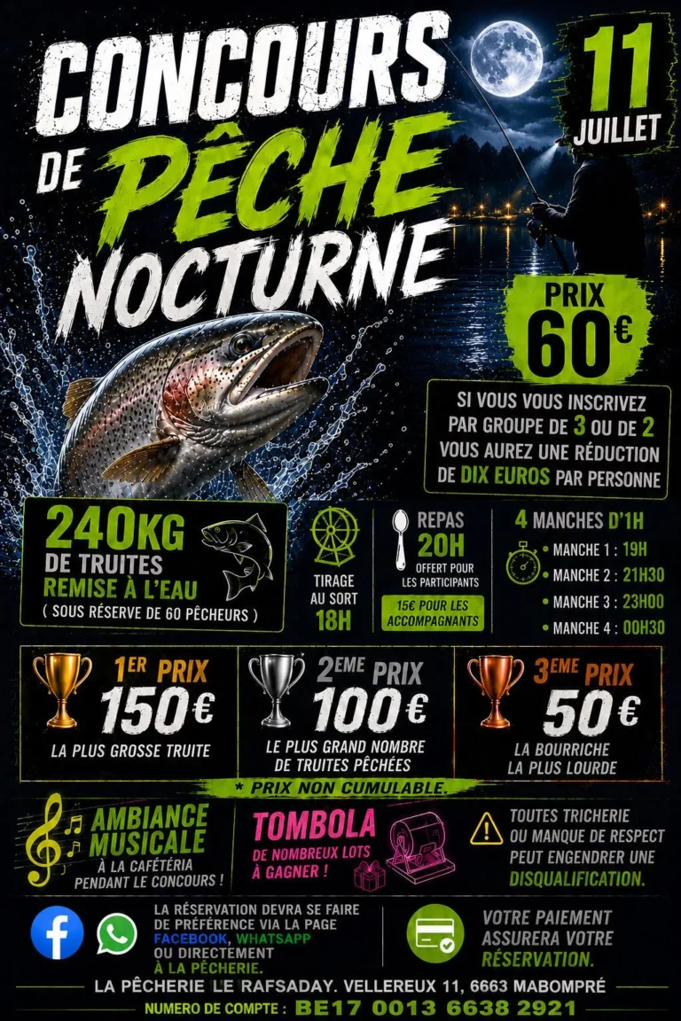 Houffalize > Sport > Concours de pêche nocturne