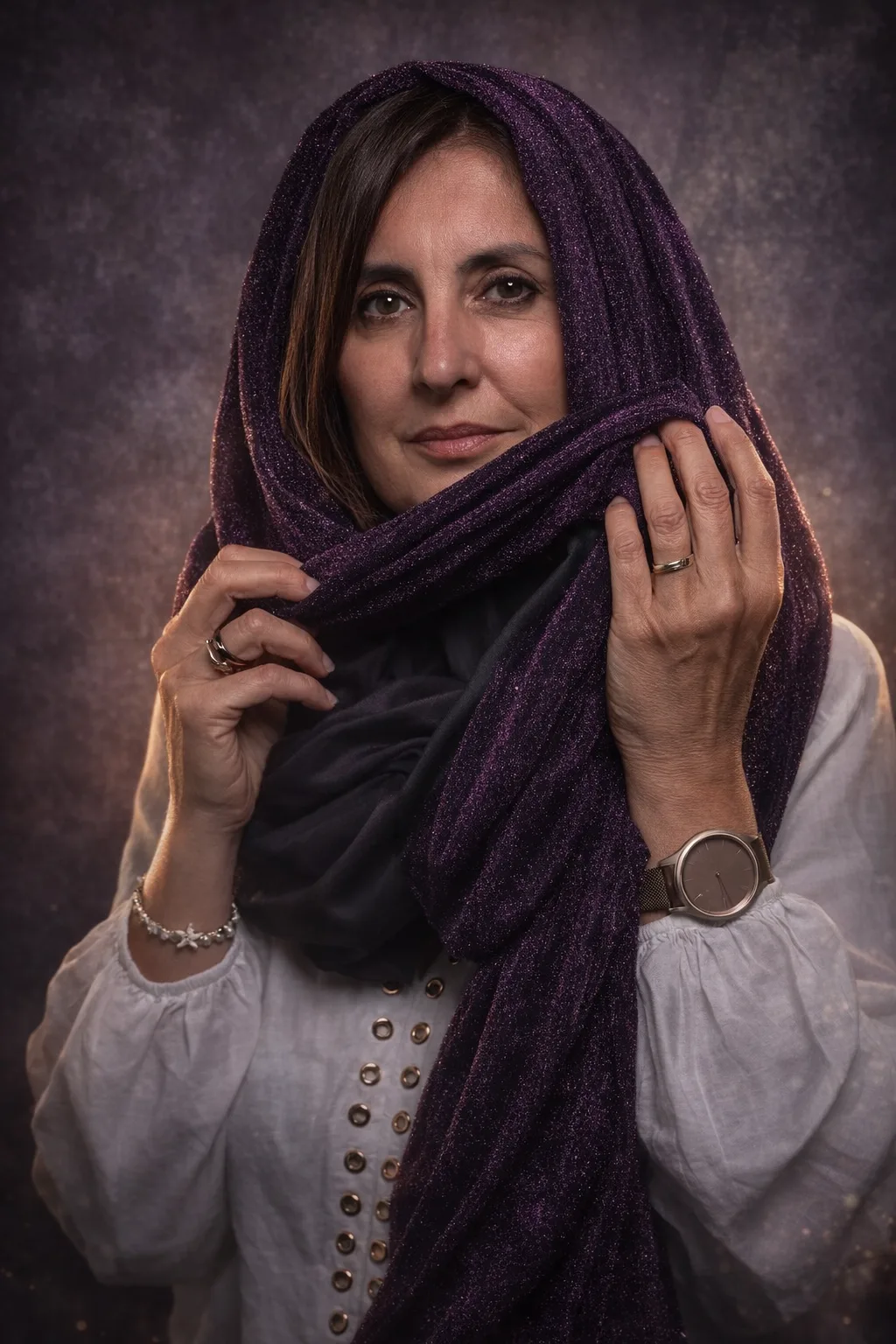 Diana Pierret-Kerger, portrait à l'écharpe, Invitée BKS