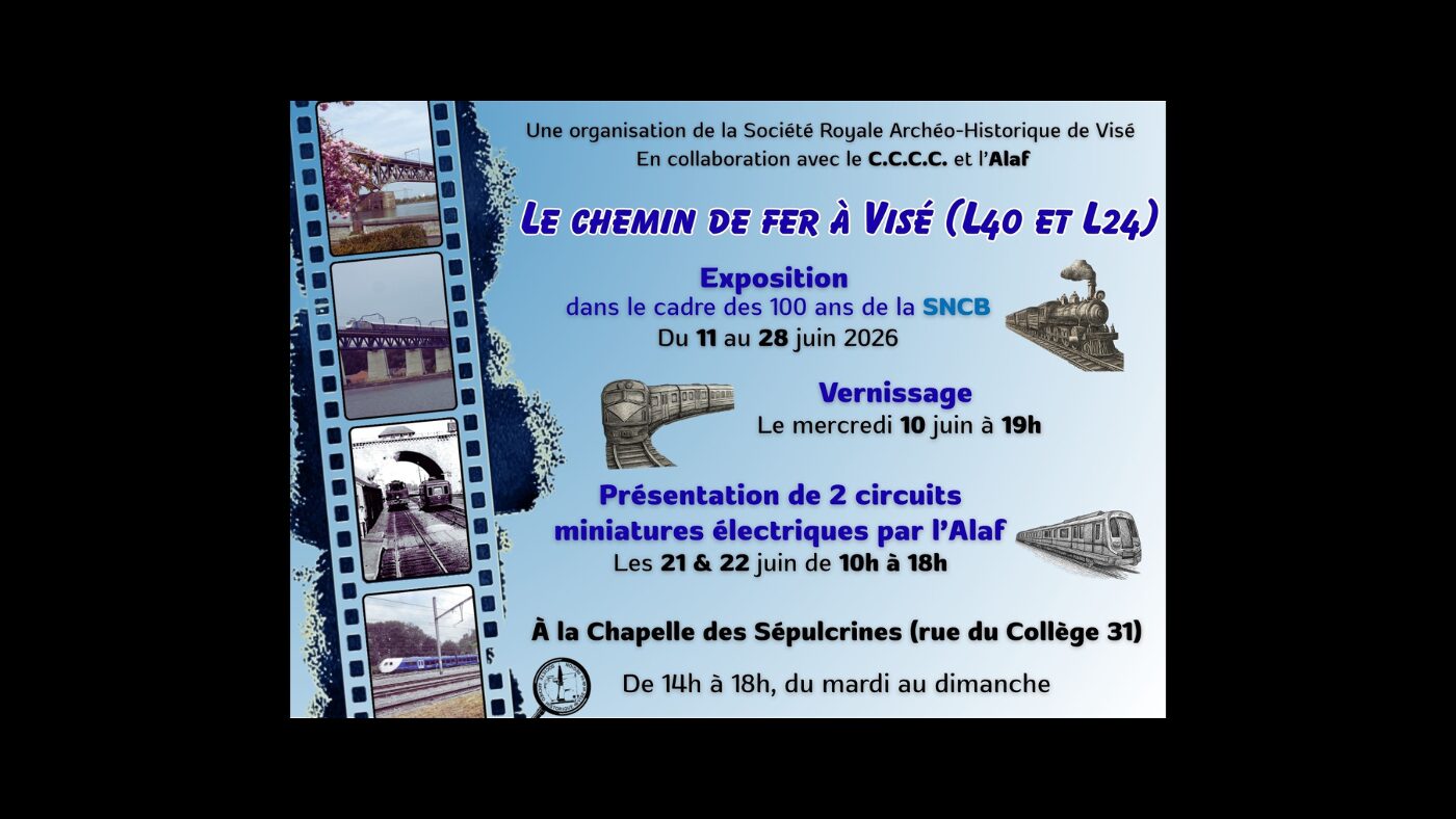 Affiche officielle Expo "Le chemin de fer à Visé" 2026