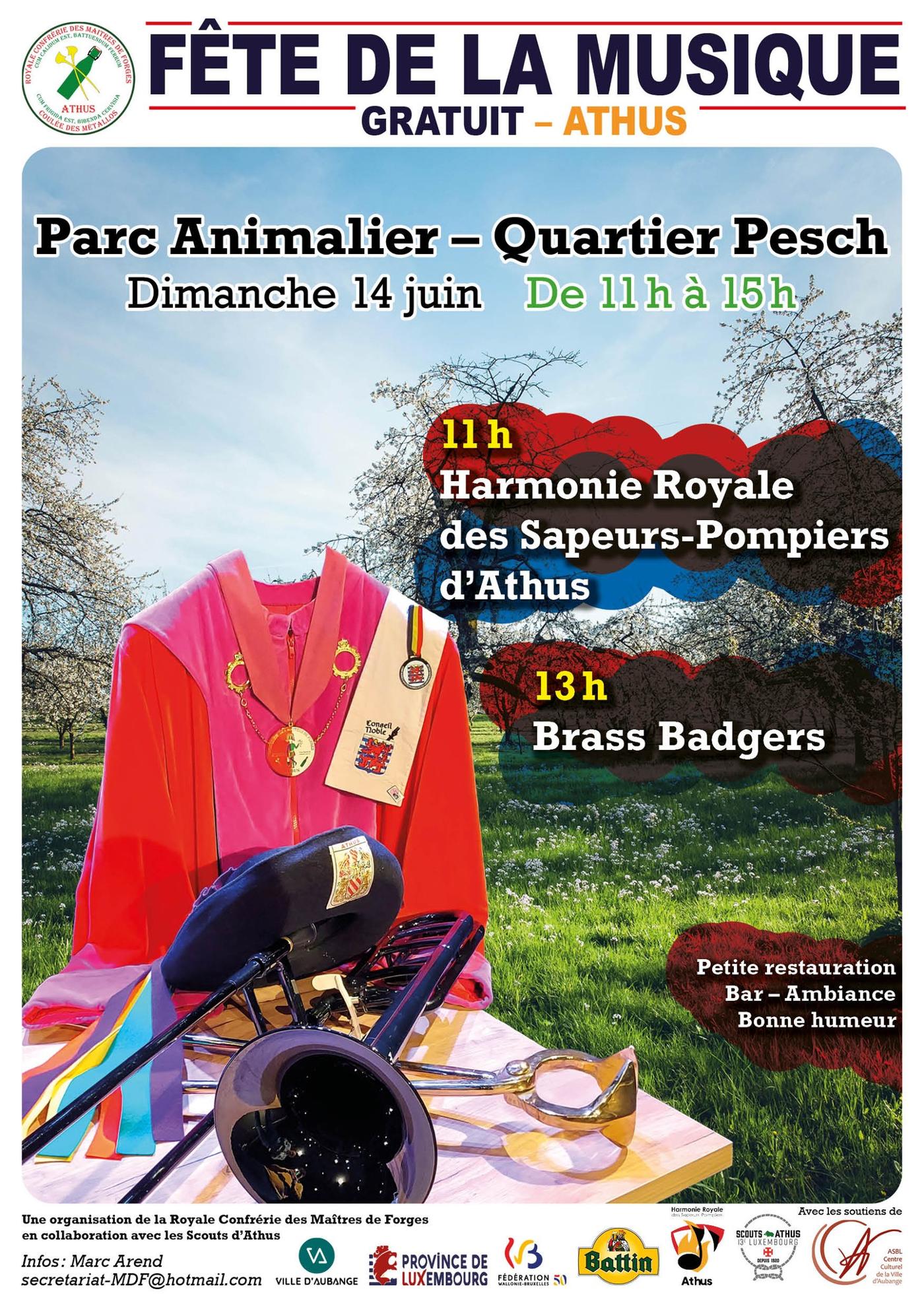 Affiche officielle Fête de la Musique — Athus 2026