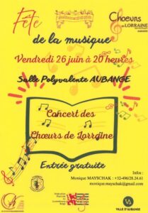 Fête de la Musique — Les Chœurs de Lorraine à Aubange 2026