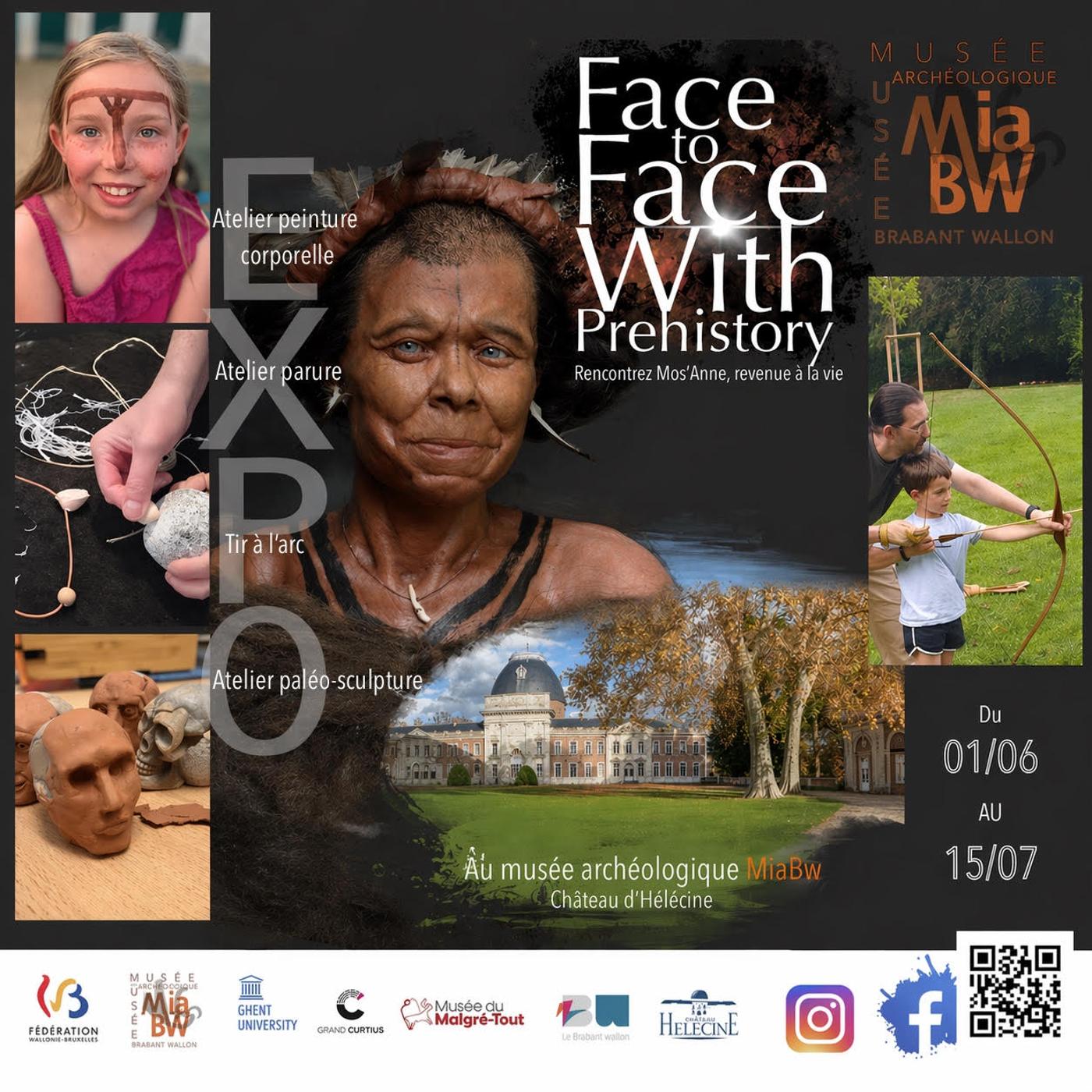 Affiche officielle face to face with prehistory au MiaBW 2026