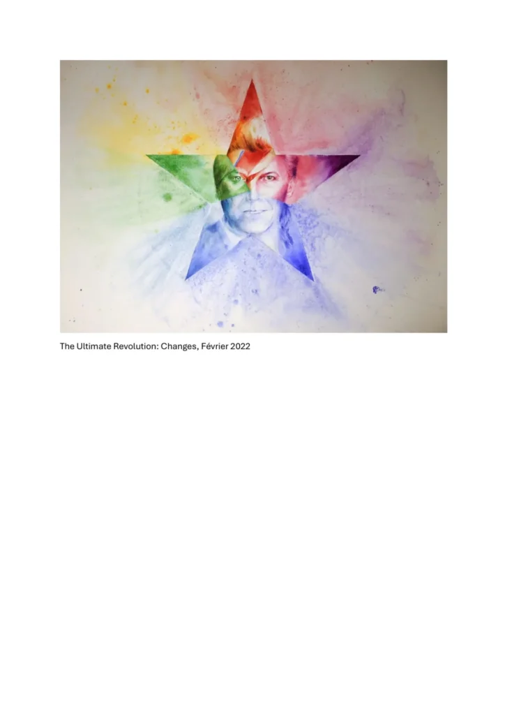 Aquarelle « The Ultimate Revolution : Changes » de Fany Chaveriat, exposee a Saint-Hubert en juillet 2026