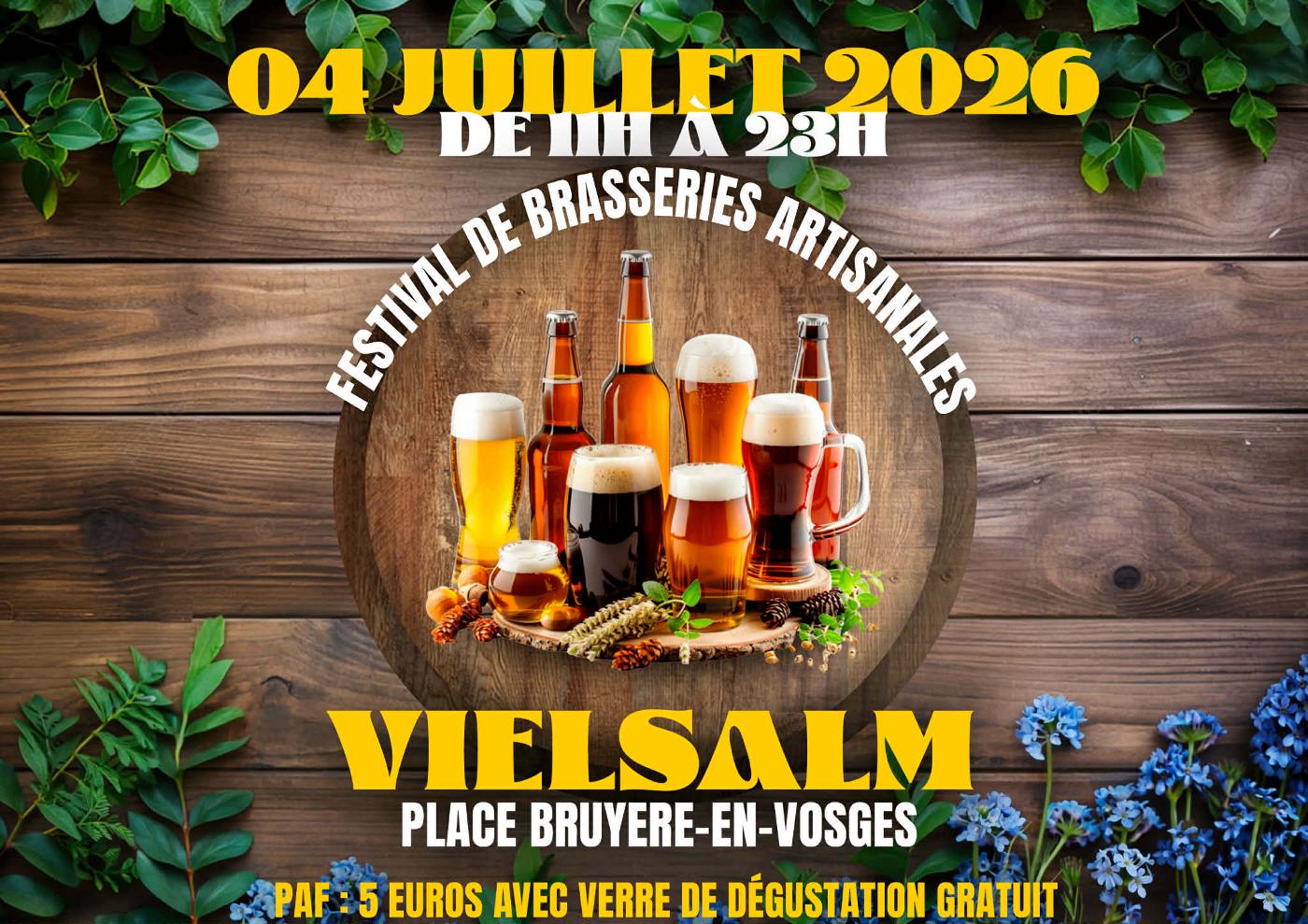 Affiche officielle Festival des bières à Vielsalm 2026
