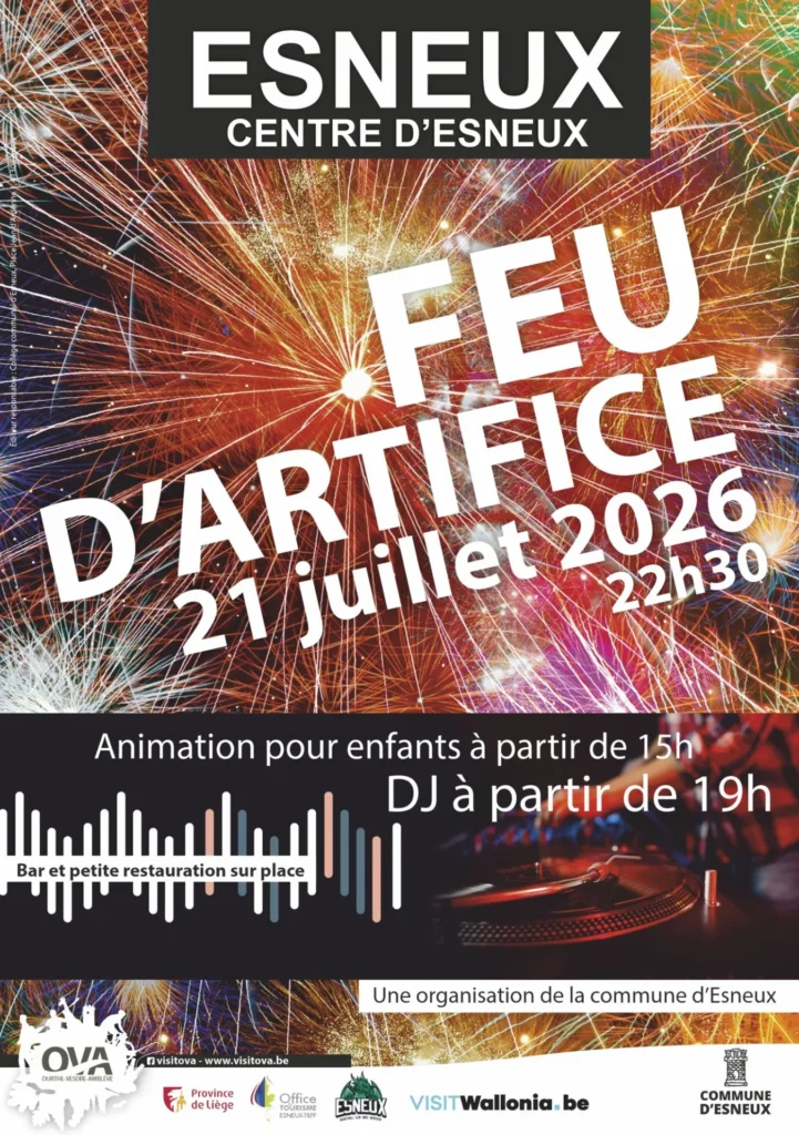 Fête nationale - Feu d'artifice à Esneux
