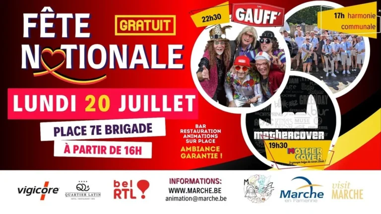 Marche-en-Famenne > Animation > FETE NATIONALE – PROGRAMME