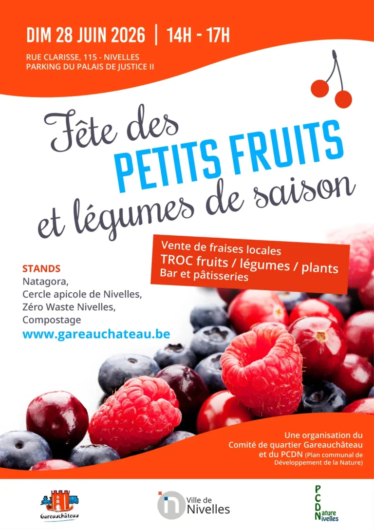 La Fête des petits fruits revient à Nivelles le 28 juin 2026