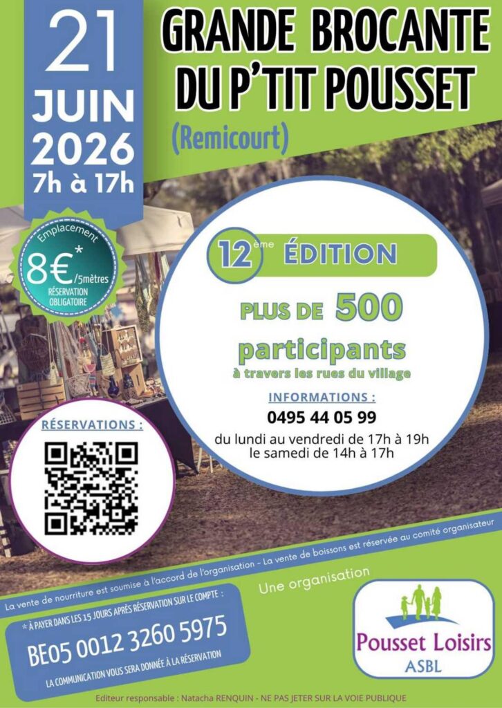 Grande brocante du P'tit Pousset 2026