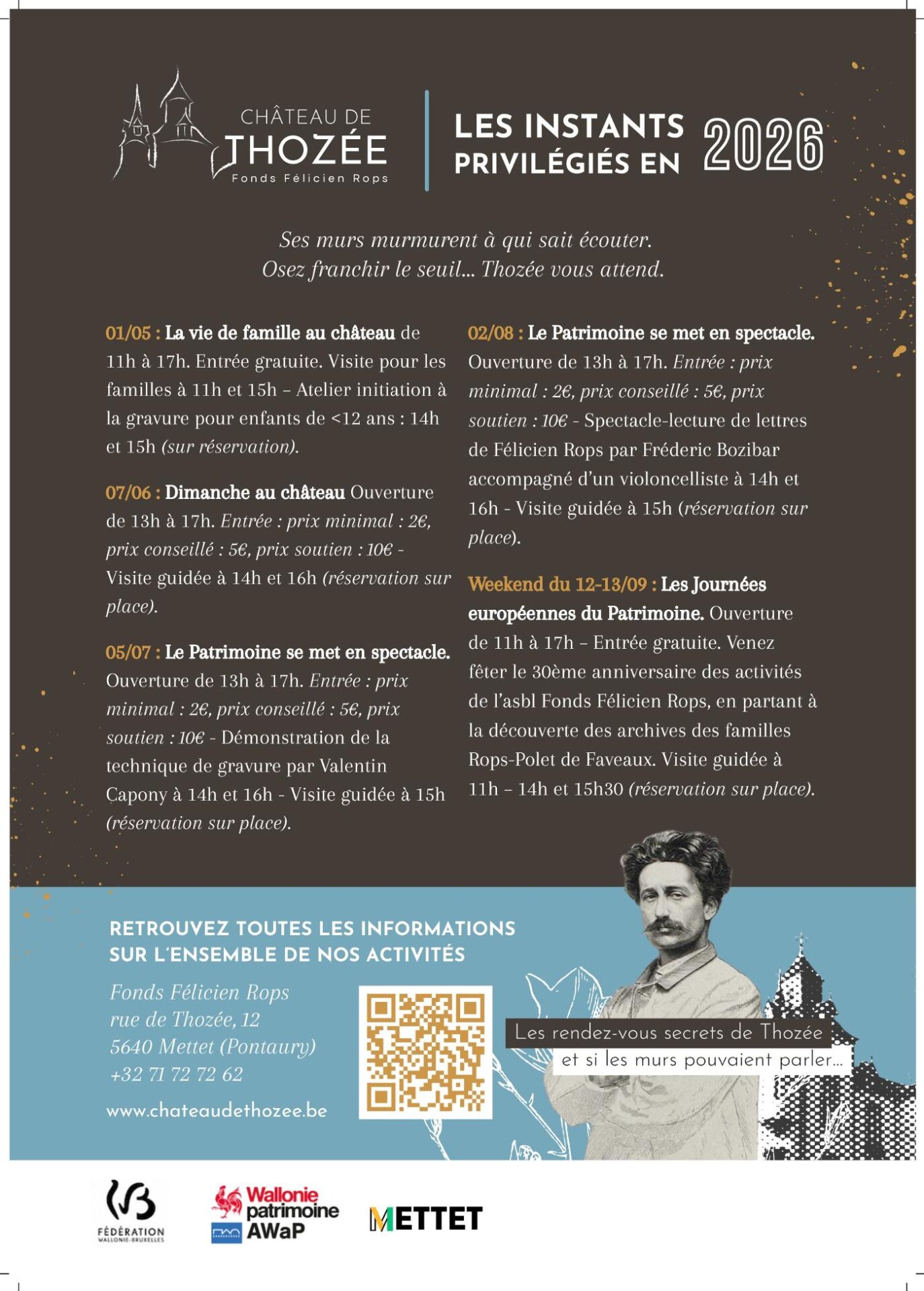 Affiche officielle Le Patrimoine se met en spectacle. 2026