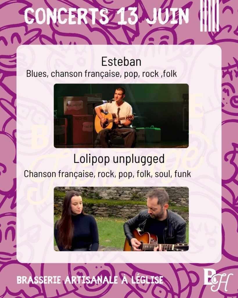 Léglise > Concert > Concert Esteban et Lolipop cover - affiche