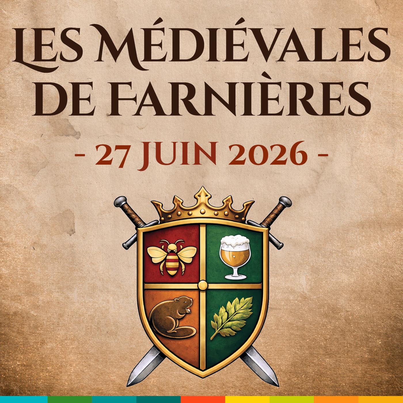 Affiche officielle Les médiévales de Farnières 2026