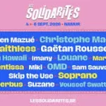 Festival Les Solidarites 2026 a Namur (Suarlee)