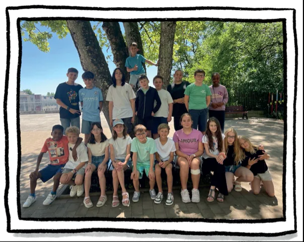 Les élèves de P5-P6 du Galgenberg, auteurs de l’album