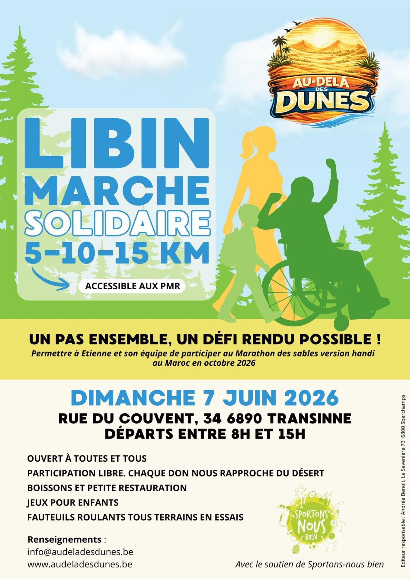 Affiche officielle Marche solidaire 2026