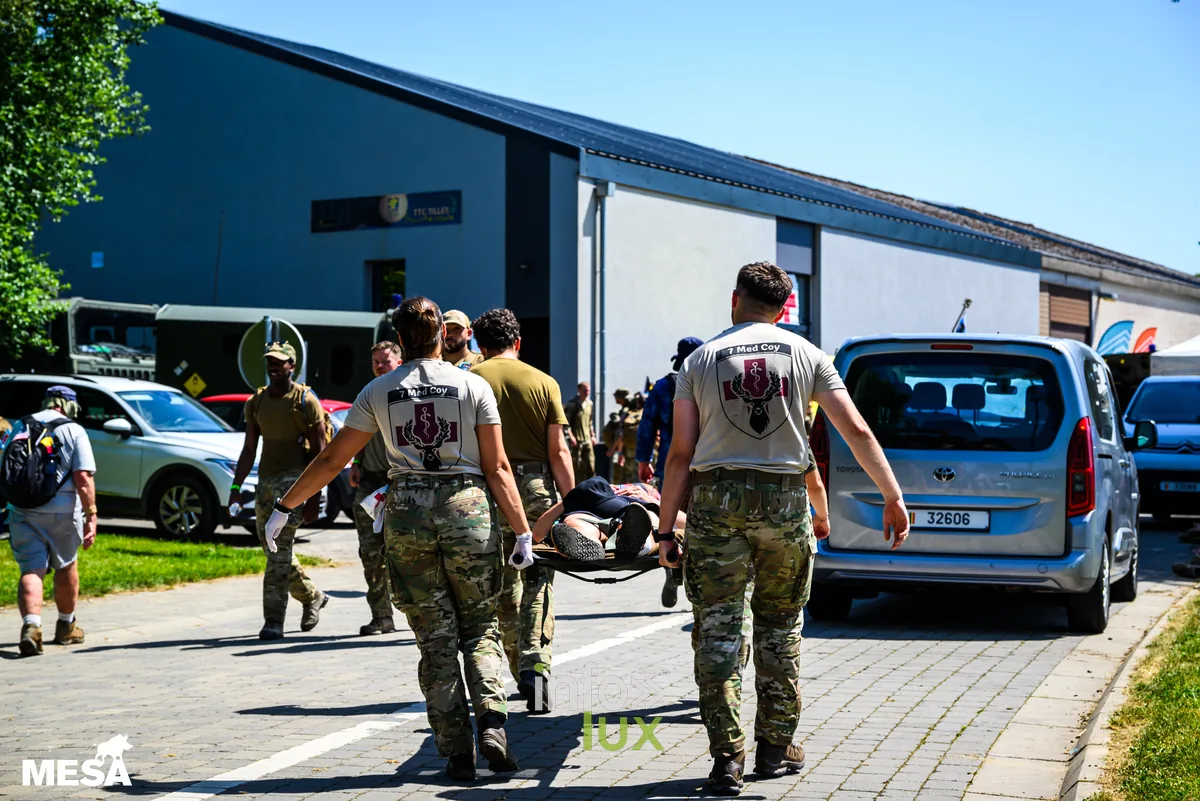 Marche Européenne du Souvenir et de l'Amitié (MESA) 2026 — jour 2 à Sainte-Ode, marcheurs et cérémonies — photo 2