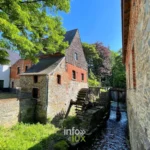 Le Moulin Banal et sa roue à aubes à Braine-le-Château, Musée de la Meunerie, Brabant wallon