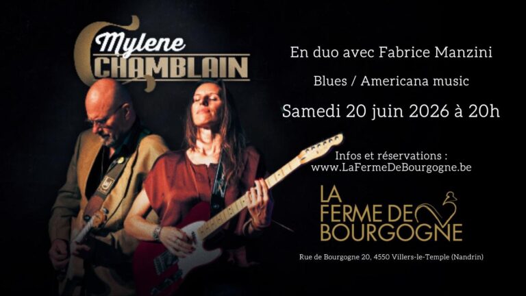 Nandrin » Festival » Mylène Chamblain en duo à La Ferme de Bourgogne 2026